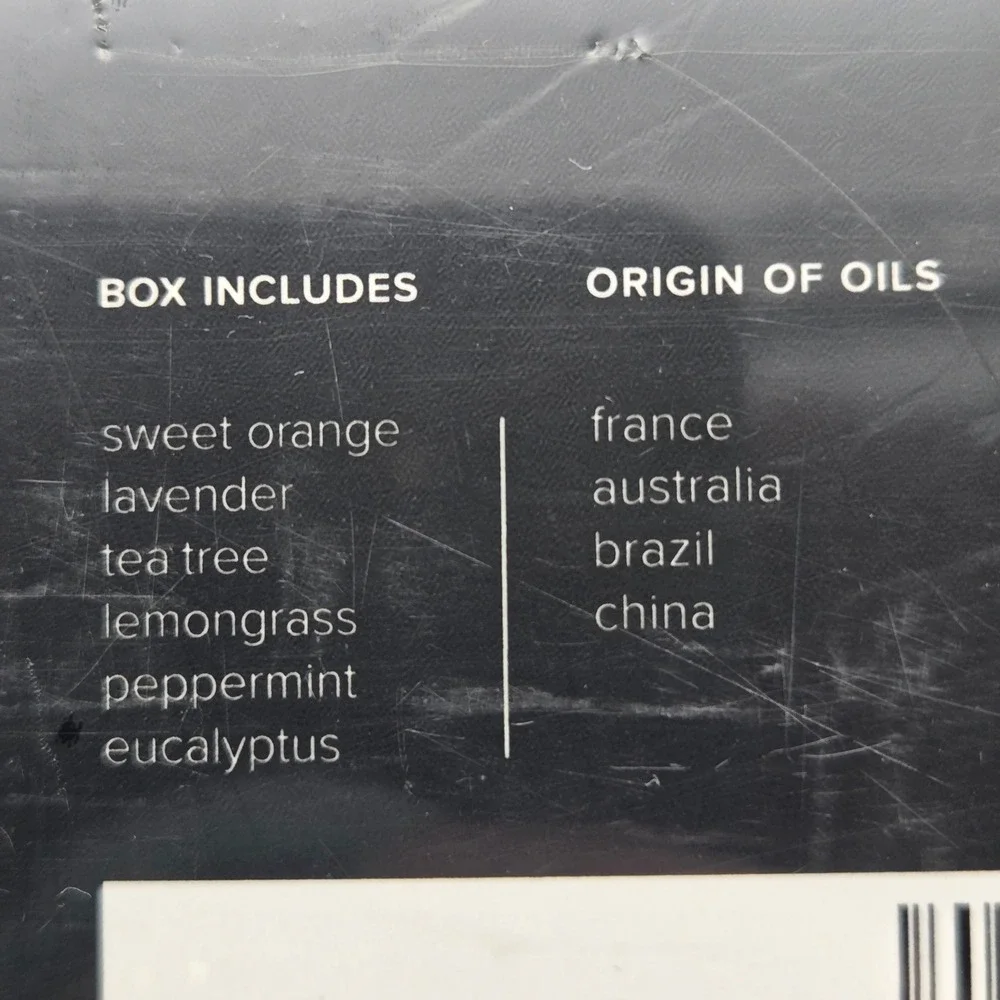 Pure Aroma Essential Oils Set 6-Pack Therapeutic Grade Scents New Sealed